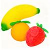 Needoh Groovy Fruit Squishy Toy Simulated Fruit Combination Strawberry Bananab Orange Fidget Sensory Toy Stress Relief Toy