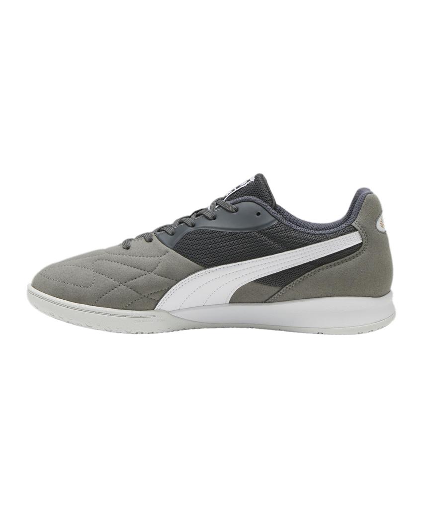 Puma King Top IT 107349 Футбольные, Футзальные и Тренировочные 2024 Теневой Серый Серый Мужские Шиповки, Обувь, Обувь, Весенне-Летние Цвета Белый/Ледниковый (05)