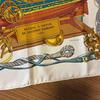 Used HERMES Kare90 Scarf MUSEE White