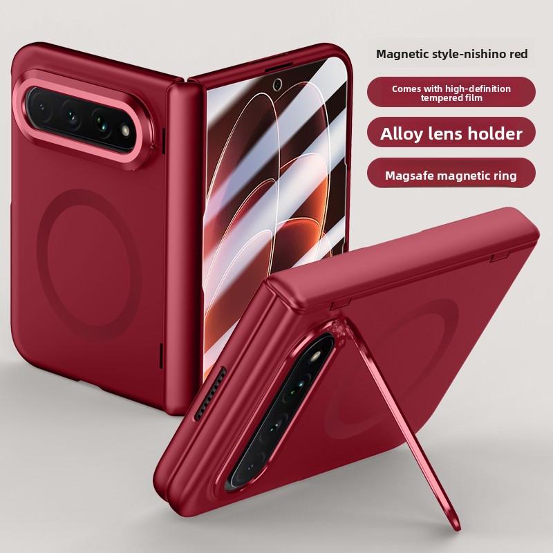 For Xiaomi Mi 18 Fold Case Luxury Hard Skin Magsafe Magnetic Lens Stand Protective Back Cover For Xiaomi 18 Fold Phone Shell