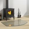 Fireplace Glass Panel Transparent 80 x 60 cm Glass