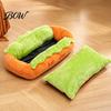 Hot Dog Pet Bed Bed, Removable Washable Mat, Cozy Plush Nest Decorative Lounger Cute for Small Dogs Cats Indoor Use