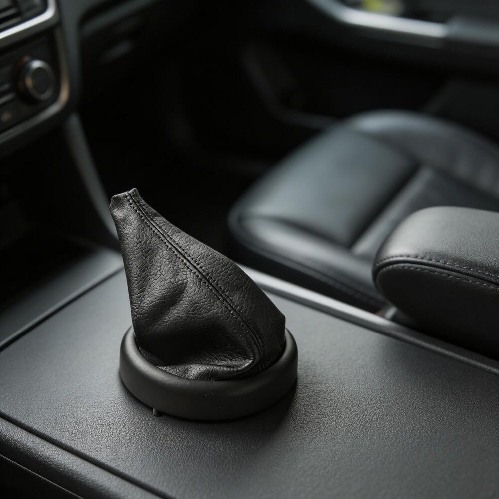 Черная кожаная пылезащитная накладка на ручку переключения передач автомобиля Для BMW Для MINI Для COOPER R50 Аксессуары для отделки чехла ручки КПП салона автомобиля