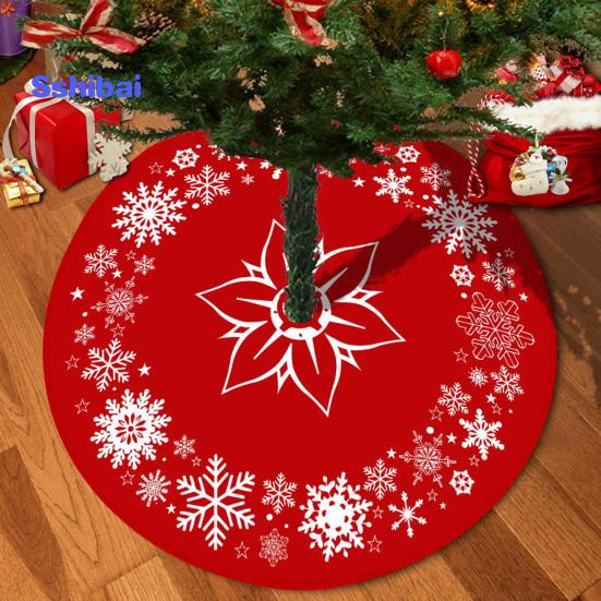 Юбка «Рождественская елка», яркий цвет, простая установка, снежинка, принт лося, круглый большой коврик для рождественской елки, декор