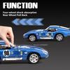 1:32 Scale Mustang Shelby Cobra Viper Model Toy Cars Alloy Diecast Sound Light Doors Opened Pull Back Ornament Vehicle Models