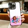 G-Gabbys Dollhouse Cartoon Plating Phone Case For Iphone 16 17 Pro Max Air 16E 14 15 Plus 12 13 Mini Anti-Fall Airabag Cover