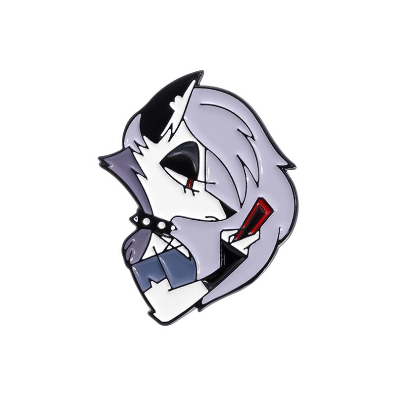 Area Devil Enamel Pins Custom Punk Gothic Brooches Lapel Badges Cartoon Animation Jewelry Gift for Kids Friends