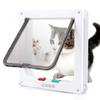 Direction-Controllable White Pet Door For Cats & Dogs 3 SIZES ABS Materials Pet Entry-Exit Training Gate