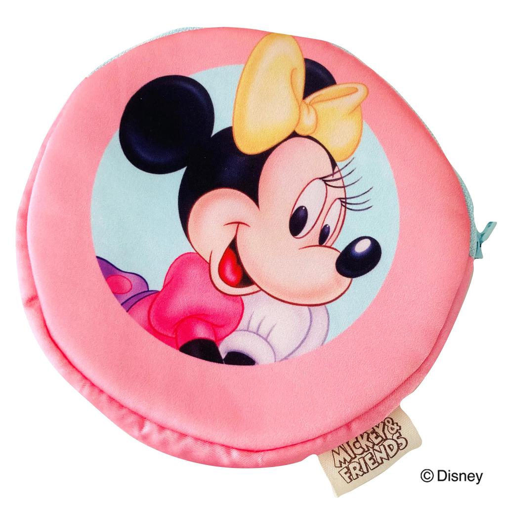 MORIPiLO Minnie Mouse Tissue Case, Disney Merchandise, Small Item Case, Plush Pouch, Cute, 13x13cm (Retro Pink), Disney Character, Morishita Pillow