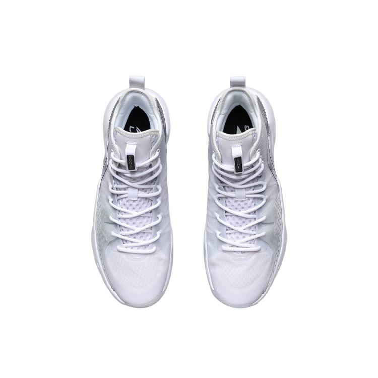 Li Ning Combat Hi Баскетбольные кроссовки Мужские Средняя высота Белый/Черный ABAR059-6