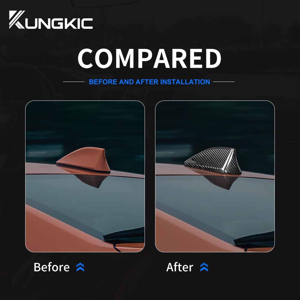 Carbon Fiber Shark Fin Antenna Cover for Subaru WRX S4 STI VB 2022 2023 2024 Interior Sticker