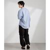 [Nano Universe] anti-smell linen band color shirt long sleeve men's S 115 saxophone 672-5120208