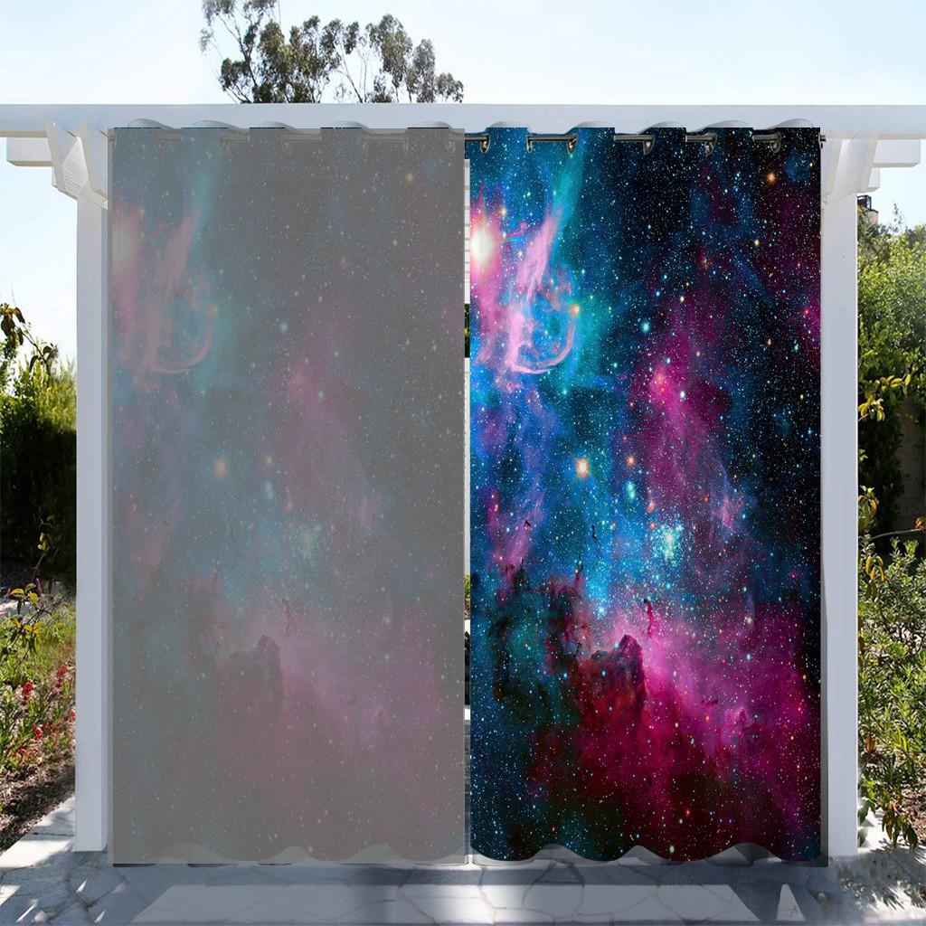 1 шт. Звездное сияние, водонепроницаемая наружная штора, светофильтрующая полиэстеровая садовая драпировка для патио, крыльца, беседки, декора, включающего крючок