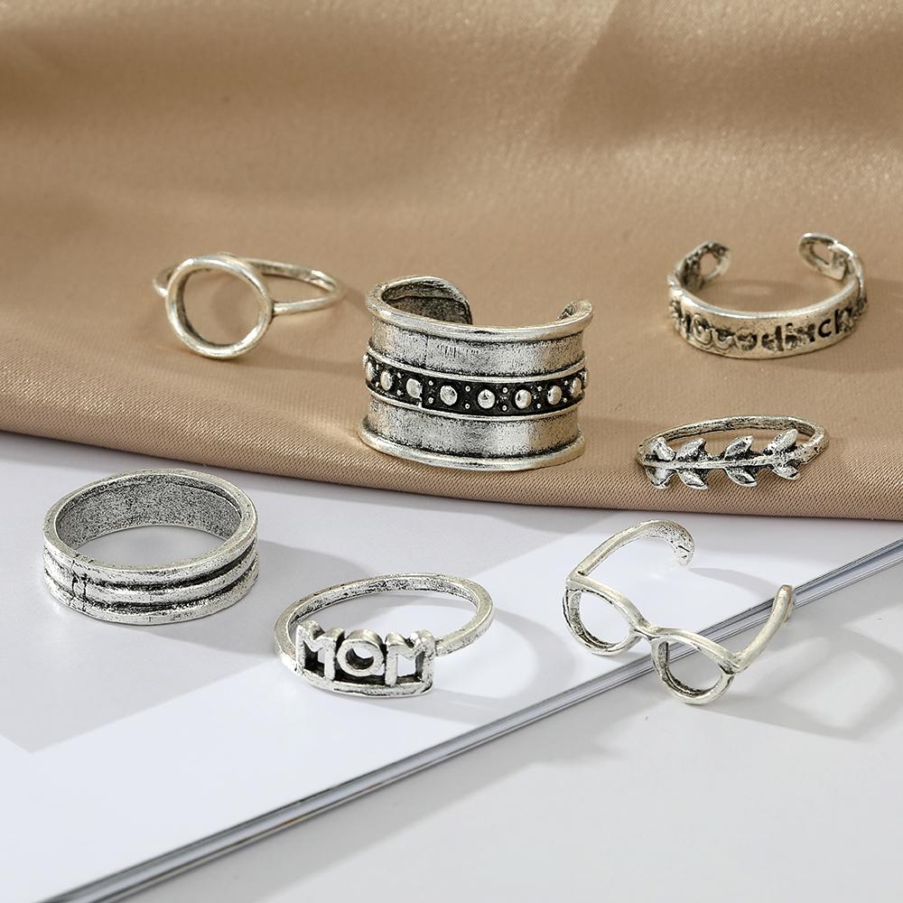 Набор из 14 предметов, винтажные ювелирные изделия, кольцо для пары, подходящее кольцо, элегантный набор колец с темпераментом
