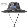 Солнцезащитная шляпа с двумя вентиляторами на солнечных батареях, широкополая шляпа для рыбалки на открытом воздухе с зарядкой через USB, дышащая сетчатая шляпа для рыбалки