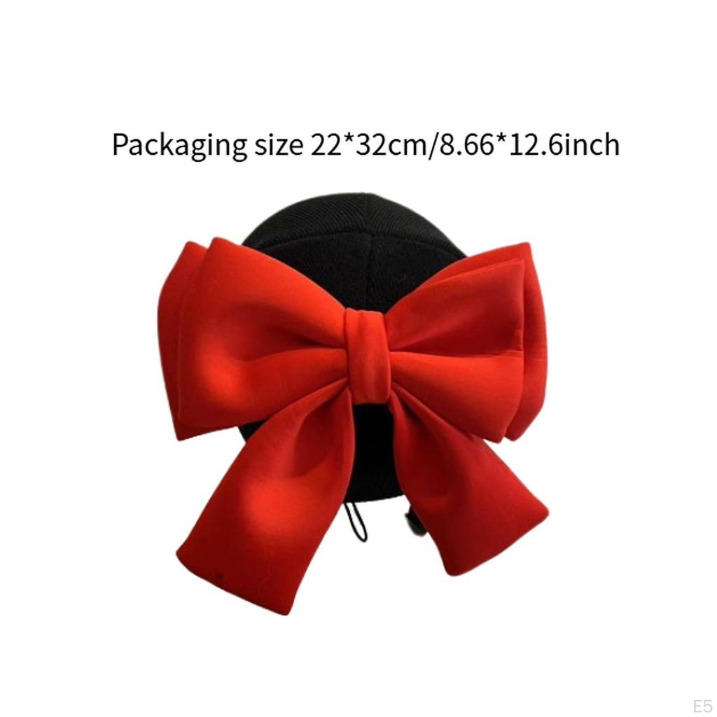 Чехол для лыжного шлема, подходит всем, шапка, милый бант, вязаная шапочка для катания на коньках, велоспорта, сноуборда, забавная