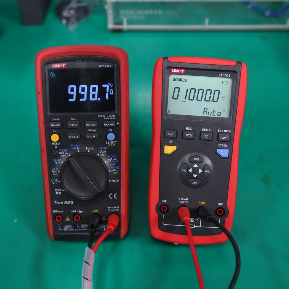 UT701 Калибратор температуры J/K/T/E/R/S/B/N/Wre RTD мВ Выход термопары сопротивления выход термистора определение температуры