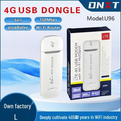 Беспроводной USB-модем 4G LTE для интернета с SIM-картой и Wi-Fi, 150 Мбит/с, портативный модем