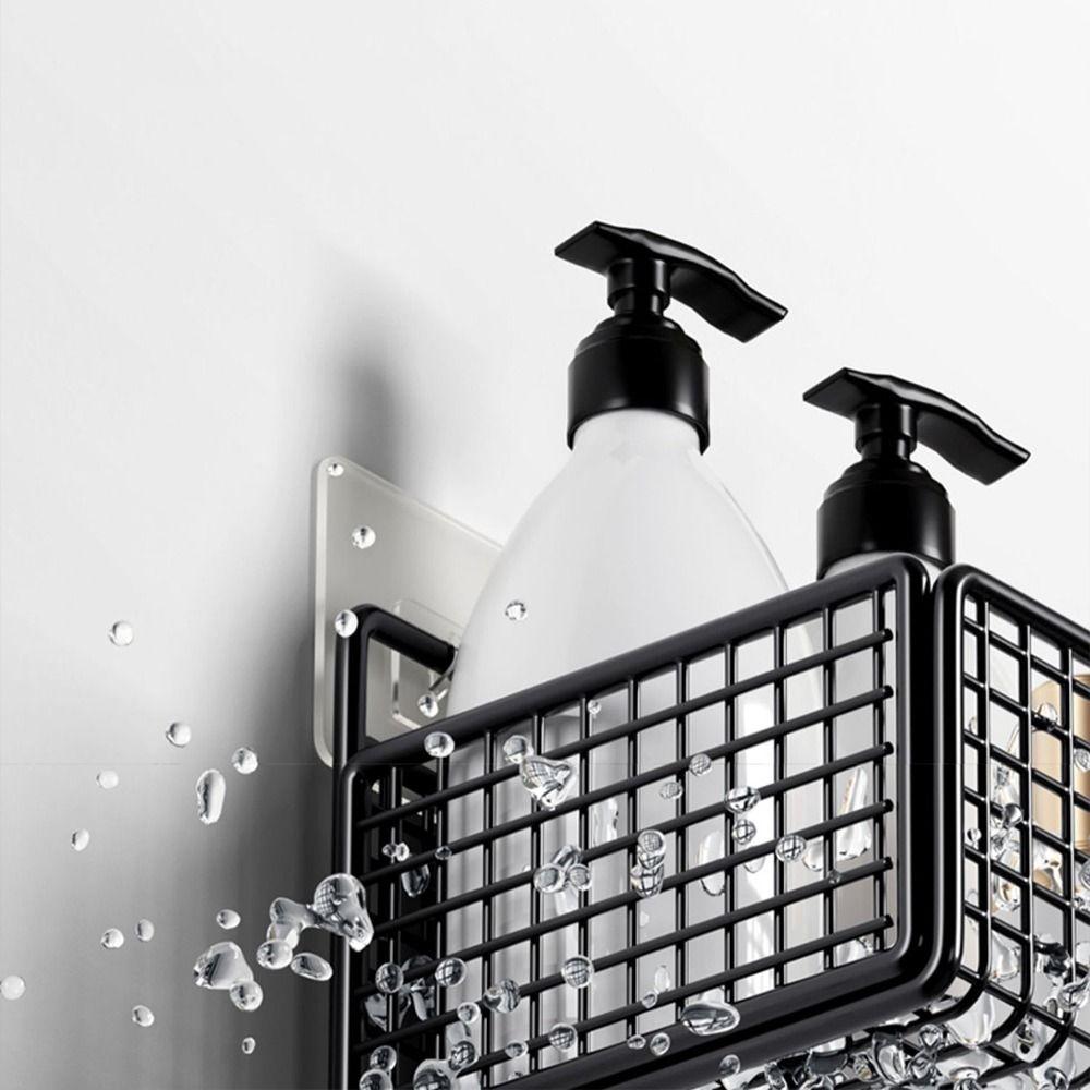 1 шт., подвесной тип, сетка для хранения в ванной комнате, настенное крепление, стеллаж для хранения, новый органайзер для ванной комнаты