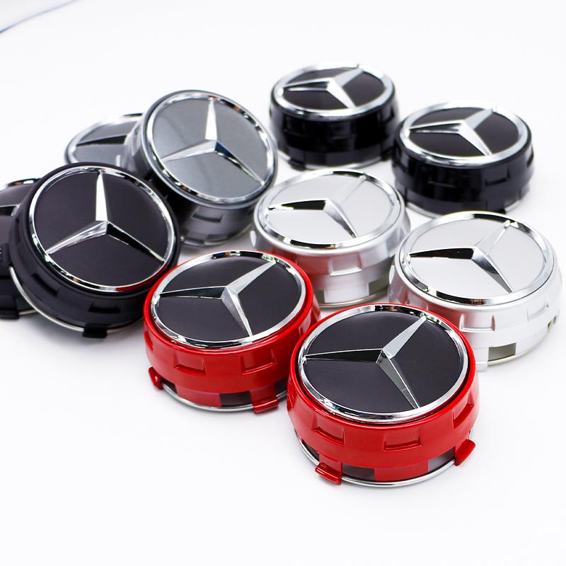 Для Benz u4G Class G63 G500 75 мм ABS Колпачки ступицы колеса автомобиля Замена Для Mercedes Benz AMG A0004000900 Аксессуары для модификации стиля EIS2