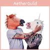 Halloween Unicorn Horse Head Mask Latex Costume For Scary Parties