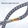 Плетеный двойной USB C кабель для зарядки PD100W Быстрая зарядка Передача данных Для множества электронных устройств
