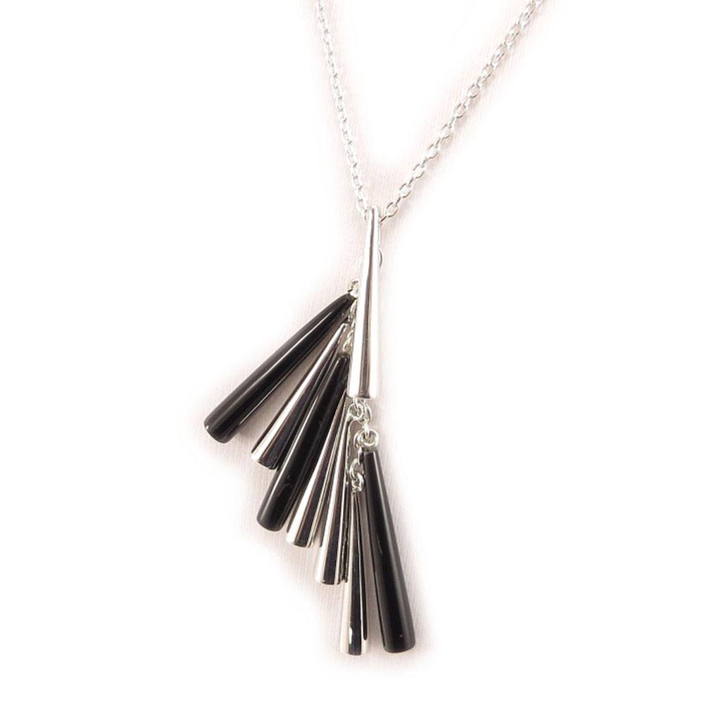 Altesse [L0678] - Серебряное ожерелье «Калипсо» черное серебро