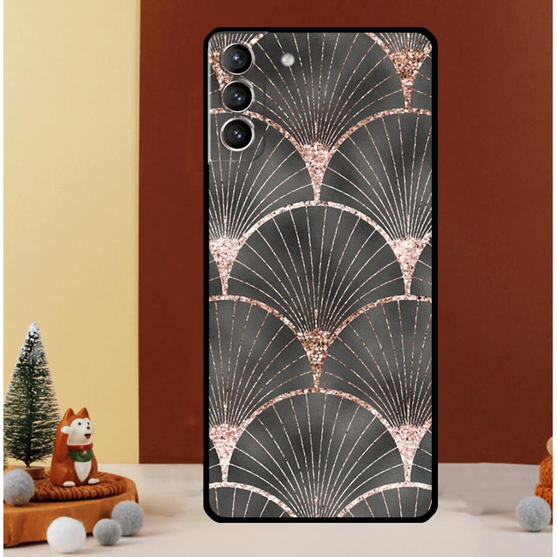 Luxury Gold Foil Art Case For Samsung Galaxy S26 S25 Ultra S23 S20 FE S21 S22 S24 Plus S10 S25 FE Cover Funda