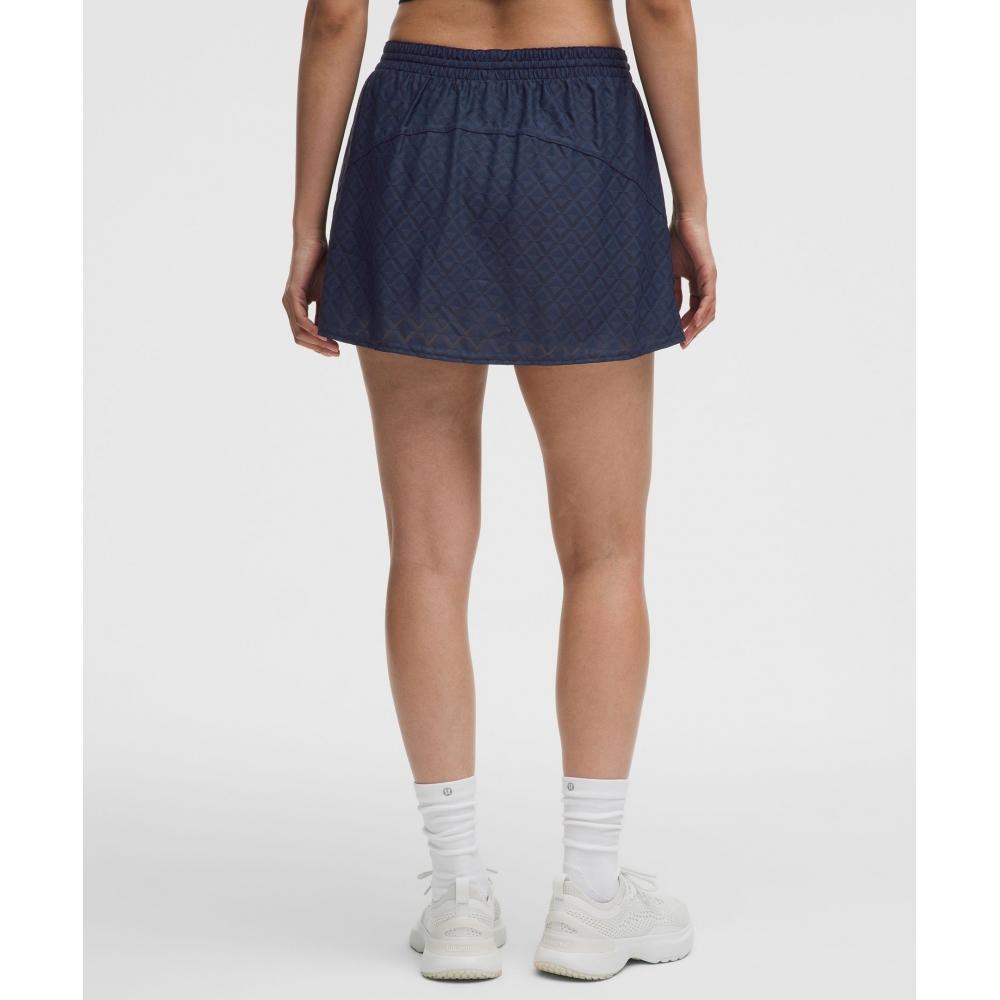 Юбка для тенниса Lululemon с текстурной сеткой, с высокой талией, Clbl Clbl
