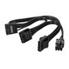 6-pin Male Ide Power Splitter with 1 To 3 Molex 4pin Connectors for Seasonic KM3 Series Modular Power Supplies