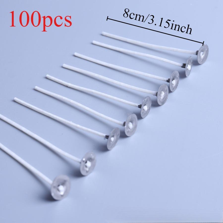 100 шт/500 шт 6,5-16 см фитили для свечей бездымный воск чистый хлопок сердечник для самостоятельного изготовления свечей предварительно вощеные фитили принадлежности для вечеринок