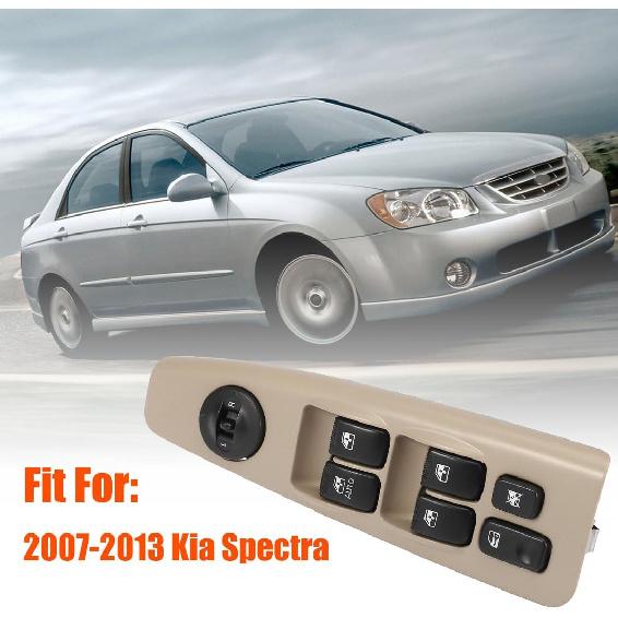 93570-2F200 Front Left Power Auto Window Switch Driver Compatible with 2004-2009 Kia Spectra & Cerato, Driver's Side Electric Master Window Switch