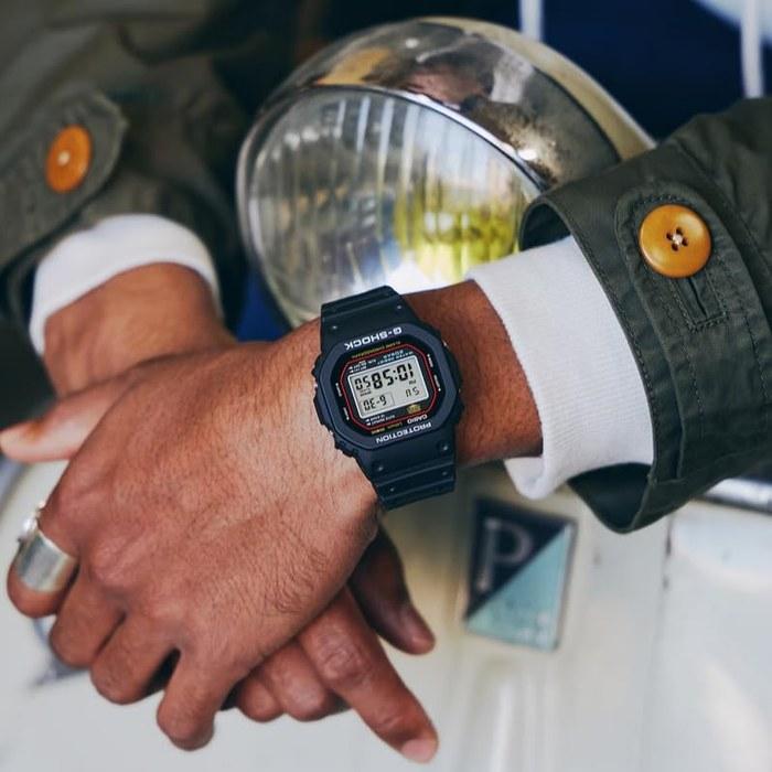 Casio G-Shock DW-5000R-1A Цифровые Квадратные Черные Смоляные