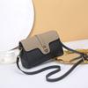 Cowhide Spring and Summer Soft Contrasting Color Niche Pillow Bag Popular Fashion Shoulder Crossbody Practical Version Soft Leather