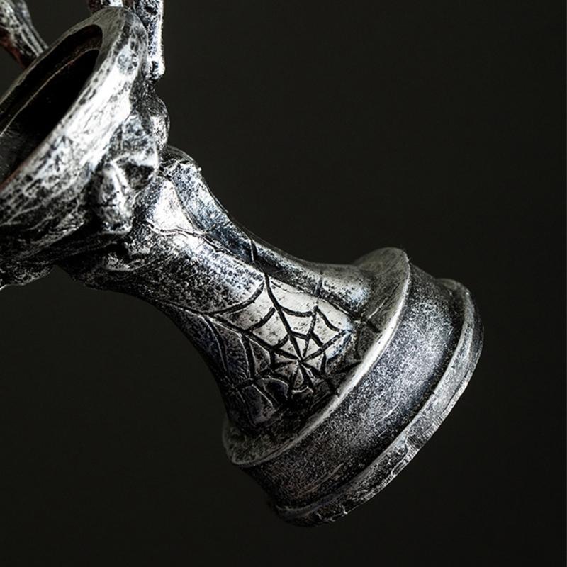 Skeleton Hand Candle Holder Mysterious Tealight Candlestick Table Centerpieces Decors for Home and Halloween Parties