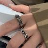 Винтажное Ретро Циркон Крест Корона Открытое Кольцо Женское Нишевый Дизайн Мода Легкая Роскошь Индивидуальность Панк