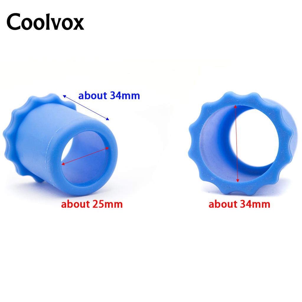 Coolvox 1Set Microphone Foam Windscreen and Wireless Microphone KTV Silicon Anti-Roll Device Ring Universal Square Non-Slip Circle for BBS MIC