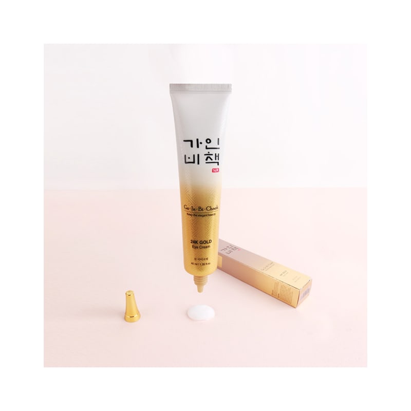 (1+1+1) Gainbi Cheok Jin 24K Золотой Крем для Глаз 40мл / Экзосомы Культивированного Корня Женьшеня Уход за Эластичностью Улучшение Морщин