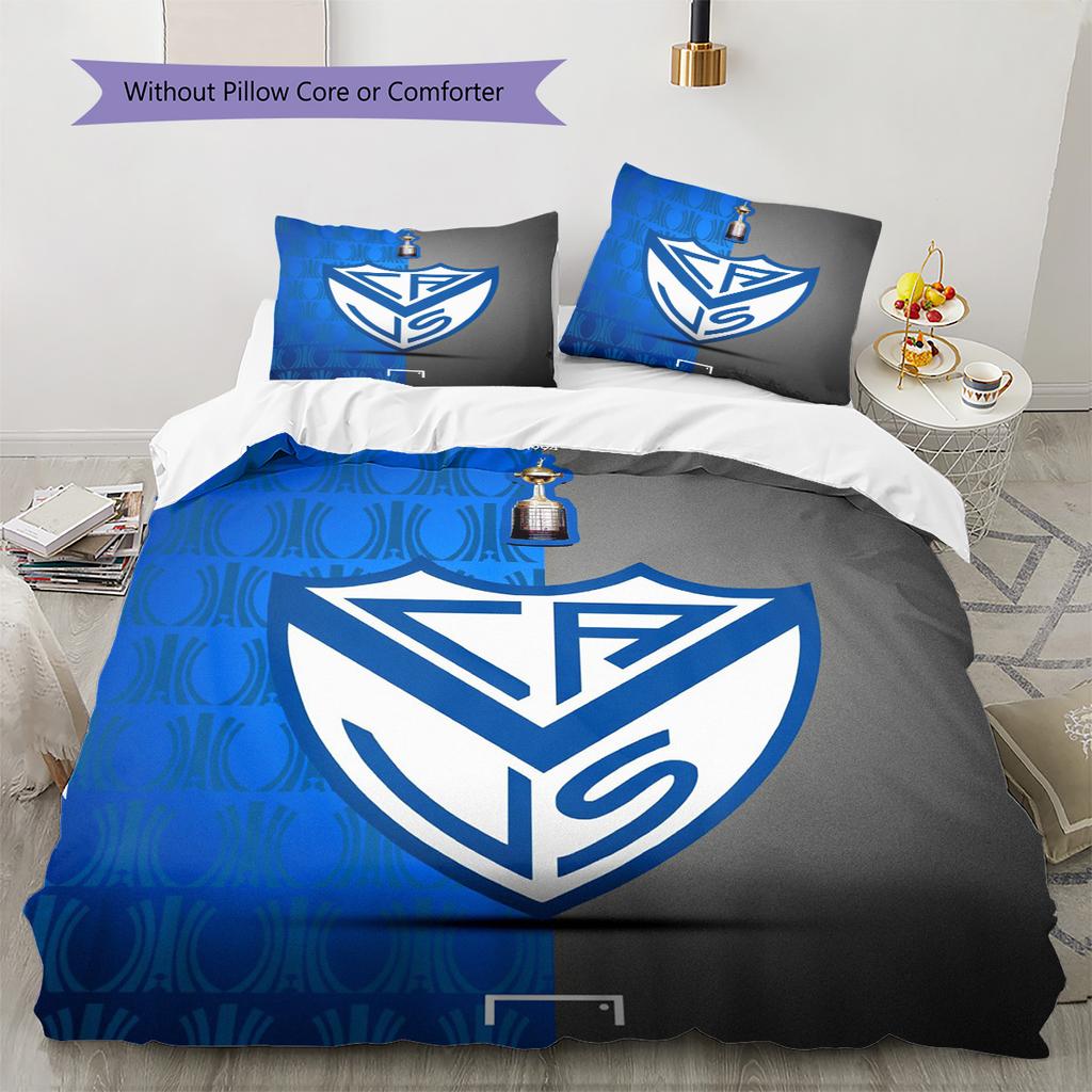 Velez Sarsfield Pattern Bedding Set Quilt Cover Pillowcase Home Decor Gift (1 * duvet cover + 2 * pillowcase, without core)