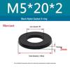 Black Nylon Plastic Flat Washer Ring M2-M20