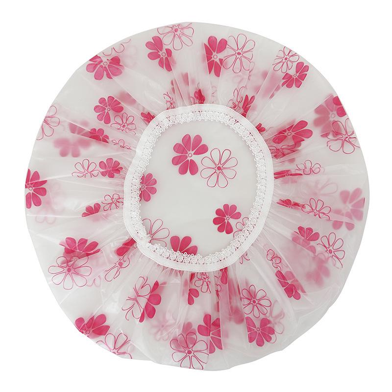 Reusable Waterproof Elastic Shower Cap for Women - Spa & Salon Hair Protection