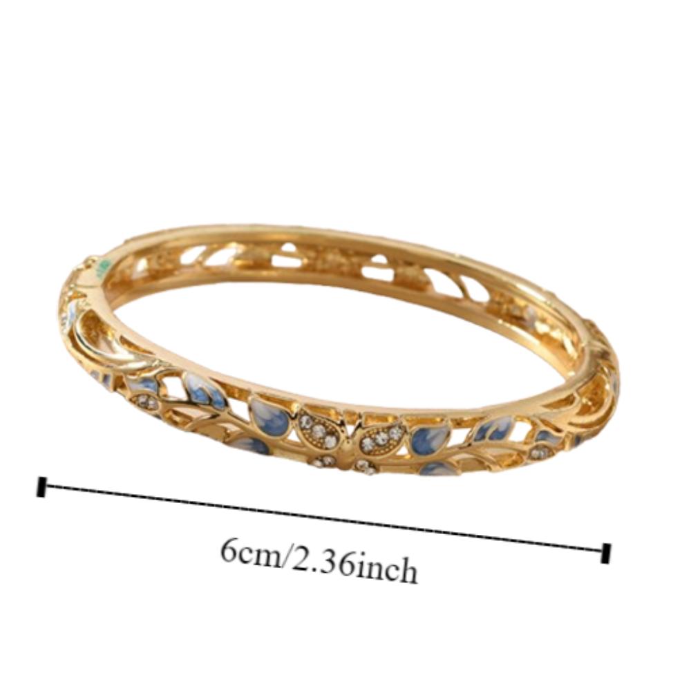 Traditional Vintage Cloisonne Bangle Enamel Women's Hand Bracelet Jewelry Gifts