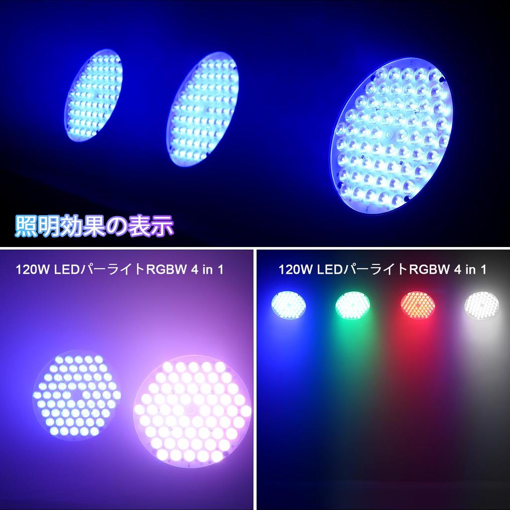BETOPPER LED Stage Light Photography Recording Stage Light Spotlight Dimmable Disco Light 60x2W 4 In 1 RGBW Par Light DJ Light Disco Light for Party
