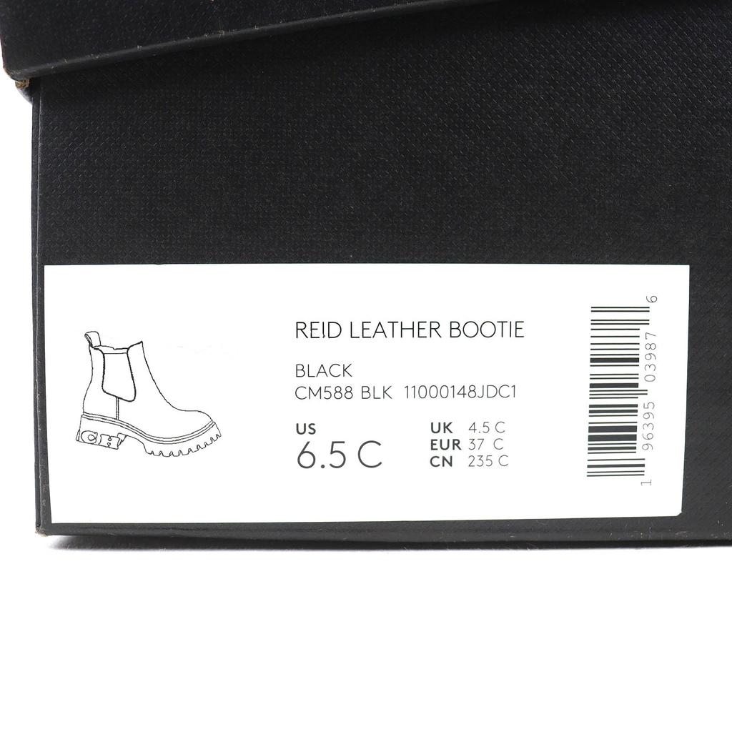 Отличные короткие ботинки COACH Lead Booties ботильоны с боковыми резинками черные 6.5 CM588 Б/У