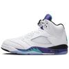 Мужские кроссовки Air 5 Retro Grape 2025 Белые/Ново-Изумрудные/Виноградный Лед HQ7978-100