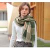 Women Scarf Winter Plaid Tassel Shawl Warm