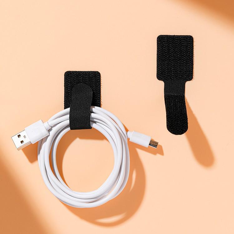 Self-Adhesive Velcro Cable Ties and Clips for Wire Management