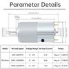 799 DC Motor 12-24V 20000RPM Large Torque Micro Motor with Double Ball Bearing for Power Tools Vacuum Cleaners Fans DIY Toys