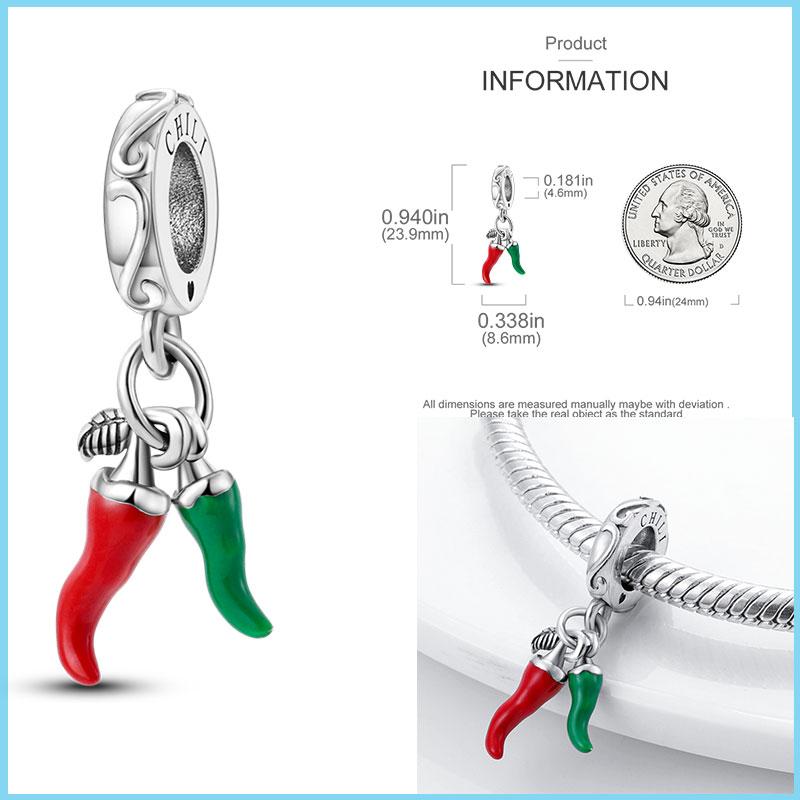 100% Медь Древо Жизни Родитель-Ребенок Кулон Перец Чили Шармы Подходят к Браслету Бренда DIY Ювелирные изделия на День Рождения Изготовление Подарков