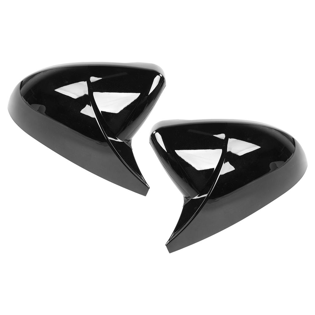 Пара Накладка на зеркало заднего вида Защита Корпус Стиль рога Подходит для MK7 MK7.5 GTD R 2013 2020Черный